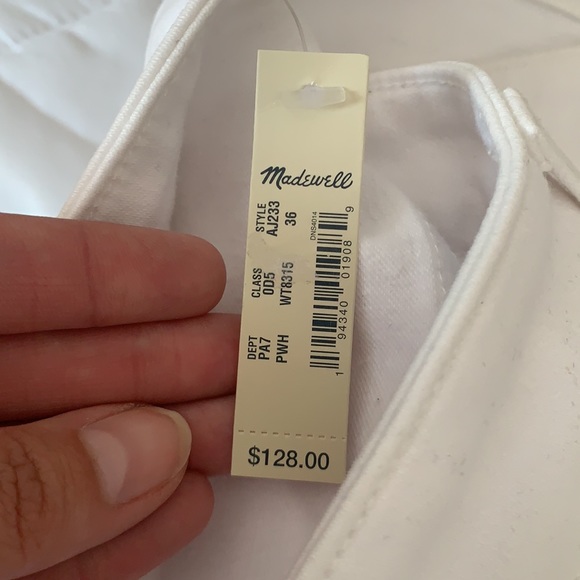 Madewell 36 White Plus High Rise Skinny Jeans - Picture 6 of 6